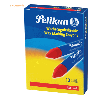 Pelikan Wachs-Signierkreide 772/12 rot VE=12 Stück Pelikan Wachs-Signierkreide 772/12 rot VE=12 Stück