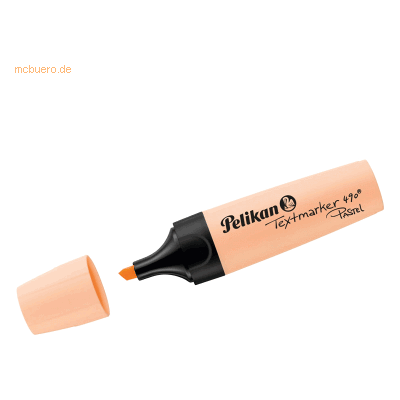 10 x Pelikan Textmarker 490 Pastell-Orange 10 x Pelikan Textmarker 490 Pastell-Orange