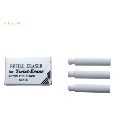 12 x Pentel Ersatzradierer für Twist Erase VE=3 Stück 12 x Pentel Ersatzradierer für Twist Erase VE=3 Stück