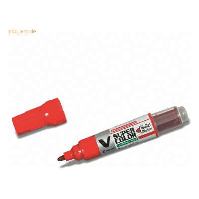 Pilot V Super Color Marker - Permanent, Rot Pilot V Super Color Marker - Permanent, Rot