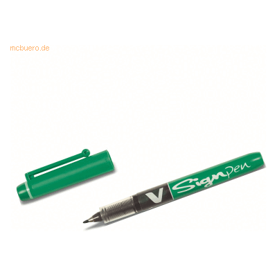 12 x Pilot Faserschreiber V Sign Pen 0,6mm Rundspitze grün 12 x Pilot Faserschreiber V Sign Pen 0,6mm Rundspitze grün