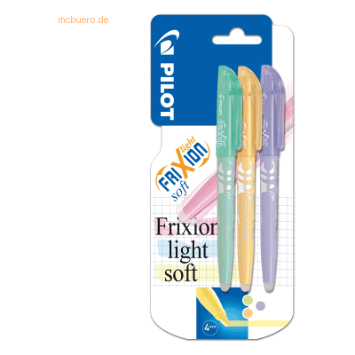 12 x Pilot Textmarker Frixion Light Soft 3,8mm softgrün,softorange,sof 12 x Pilot Textmarker Frixion Light Soft 3,8mm softgrün,softorange,sof