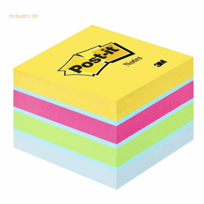 Post-it Notes Haftnotizwürfel 51x51mm VE=400 Blatt ultrafarben Post-it Notes Haftnotizwürfel 51x51mm VE=400 Blatt ultrafarben