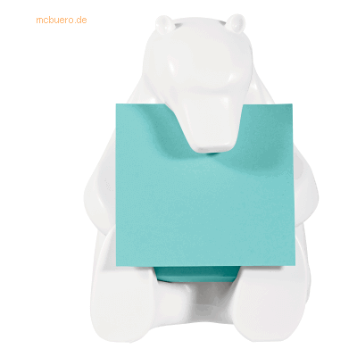Post-it Z-Notes Haftnotizspender für Super Sticky Z-Notes Eisbär-Form Post-it Z-Notes Haftnotizspender für Super Sticky Z-Notes Eisbär-Form