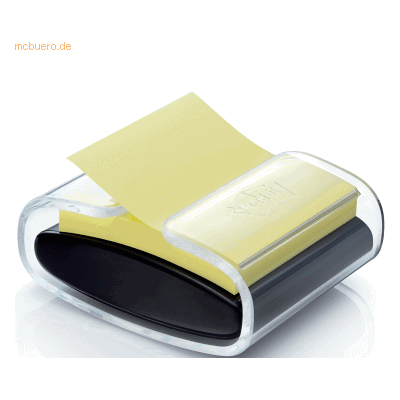 Post-it Z-Notes Haftnotizspender für Super Sticky Z-Notes gefüllt schw Post-it Z-Notes Haftnotizspender für Super Sticky Z-Notes gefüllt schw