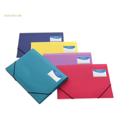 5 x Rapesco 3-Klappen-Ordnungsmappe A4+ leuchtende Farben 5 x Rapesco 3-Klappen-Ordnungsmappe A4+ leuchtende Farben