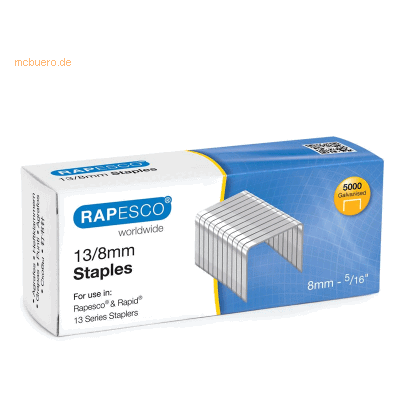 Rapesco Tackerklammern 13/8mm VE=5000 Stück Rapesco Tackerklammern 13/8mm VE=5000 Stück