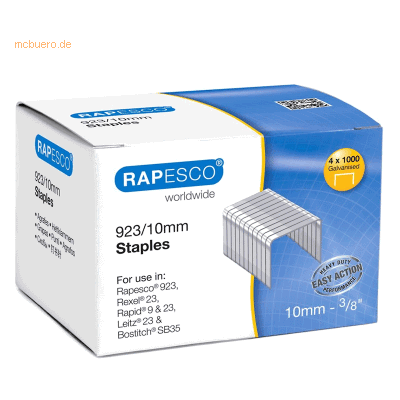 Rapesco Heftklammern 923/10mm VE=4x1000 Stück Rapesco Heftklammern 923/10mm VE=4x1000 Stück