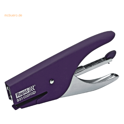 Rapid Heftzange S51Soft Grip Metall 12 Blatt violett Rapid Heftzange S51Soft Grip Metall 12 Blatt violett