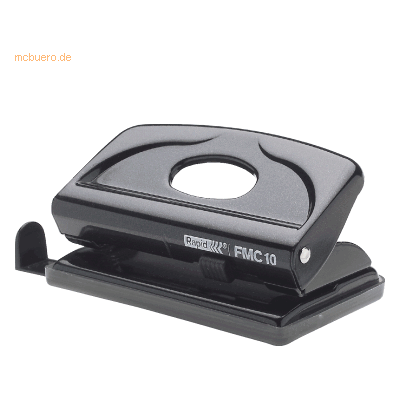 Rapid Bürolocher FMC10 Metall 10 Blatt schwarz Rapid Bürolocher FMC10 Metall 10 Blatt schwarz