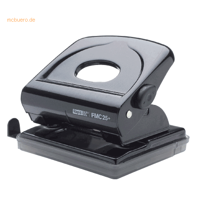 Rapid Bürolocher FMC25+ Metall 30 Blatt schwarz Rapid Bürolocher FMC25+ Metall 30 Blatt schwarz