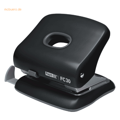 Rapid Locher FC30 mit Anschlagschiene schwarz Rapid Locher FC30 mit Anschlagschiene schwarz