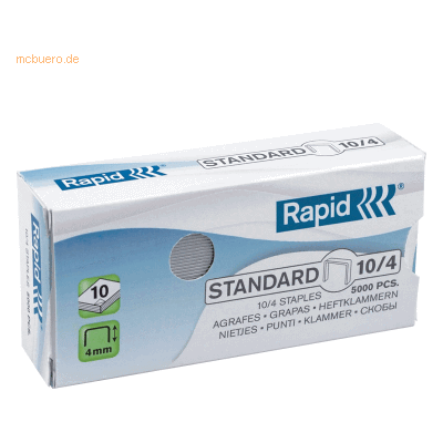 10 x Rapid Heftklammern Nr. 10 verzinkt VE=5000 Stück 10 x Rapid Heftklammern Nr. 10 verzinkt VE=5000 Stück