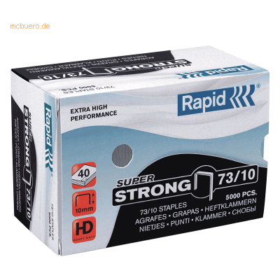 Rapid Heftklammern 73/10 Super Strong verzinkt VE=5000 Stück Rapid Heftklammern 73/10 Super Strong verzinkt VE=5000 Stück