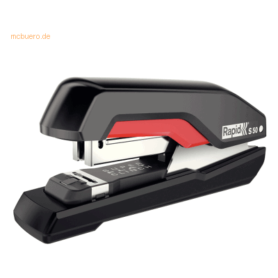 Rapid Heftgerät Supreme S50 Metall 50Blatt schwarz/rot Rapid Heftgerät Supreme S50 Metall 50Blatt schwarz/rot