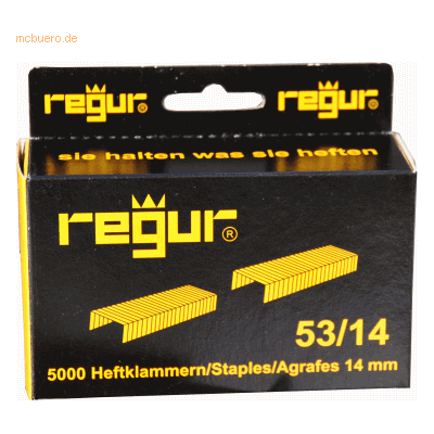 Regur Heftklammern für Tacker R-45 53/14 VE=5000 Stück Regur Heftklammern für Tacker R-45 53/14 VE=5000 Stück