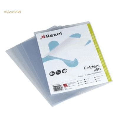 Rexel Sichthüllen A4 PP 120my glasklar VE=50 stück Rexel Sichthüllen A4 PP 120my glasklar VE=50 stück