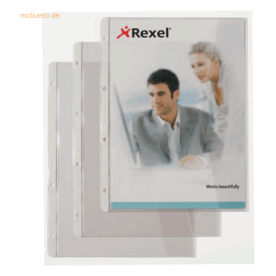 Rexel Dokumentenhülle A4 PVC 130my genarbt mit Klappe rechts VE=5 Stüc Rexel Dokumentenhülle A4 PVC 130my genarbt mit Klappe rechts VE=5 Stüc