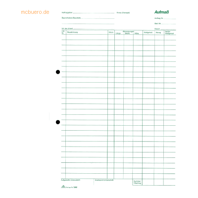 5 x RNK Aufmaßblock Bau- und Handwerksformular A4 100 Blatt 5 x RNK Aufmaßblock Bau- und Handwerksformular A4 100 Blatt
