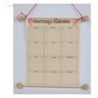 RNK Geburtstags-Kalender Maße (BxH): 230x300mm RNK Geburtstags-Kalender Maße (BxH): 230x300mm