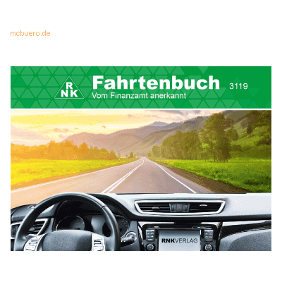 RNK Fahrtenbuch für Pkw mit Parkscheibe A6 quer VE=2 Stück RNK Fahrtenbuch für Pkw mit Parkscheibe A6 quer VE=2 Stück