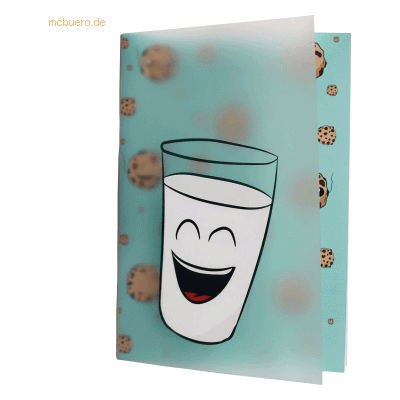 4 x RNK Heft A5 -Milch & Kekse- PP Umschlag kariert 100 Blatt 4 x RNK Heft A5 -Milch & Kekse- PP Umschlag kariert 100 Blatt