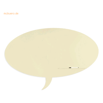 Rocada Symbol-Tafel Skinshape Sprechblase lackiert 75x115cm RAL 1013 p Rocada Symbol-Tafel Skinshape Sprechblase lackiert 75x115cm RAL 1013 p