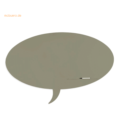 Rocada Symbol-Tafel Skinshape Sprechblase lackiert 75x115cm RAL 7033 z Rocada Symbol-Tafel Skinshape Sprechblase lackiert 75x115cm RAL 7033 z