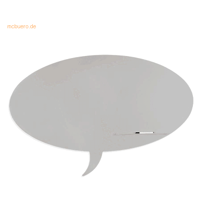 Rocada Symbol-Tafel Skinshape Sprechblase lackiert 75x115cm RAL 7038 a Rocada Symbol-Tafel Skinshape Sprechblase lackiert 75x115cm RAL 7038 a
