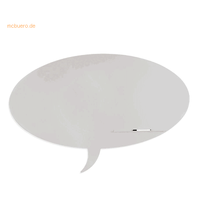 Rocada Symbol-Tafel Skinshape Sprechblase lackiert 100x150cm RAL 7035 Rocada Symbol-Tafel Skinshape Sprechblase lackiert 100x150cm RAL 7035