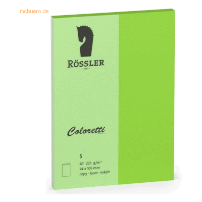 Coloretti Hellgrüne A7hd Grußkarten - Packung mit 5 Coloretti Hellgrüne A7hd Grußkarten - Packung mit 5