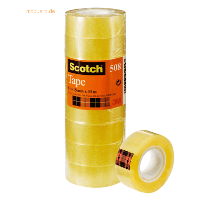 Scotch Klebefilm 33mx15mm transparent VE=10 Stück Scotch Klebefilm 33mx15mm transparent VE=10 Stück