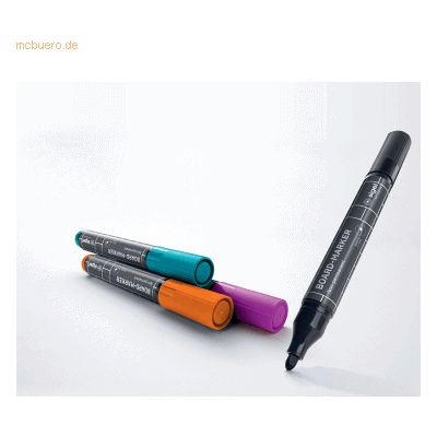 Sigel Board-Marker Rundspitze 2-3mm Tinte schwarz/türkis/magenta/orang Sigel Board-Marker Rundspitze 2-3mm Tinte schwarz/türkis/magenta/orang