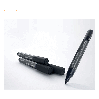 Sigel Board-Marker Rundspitze 2-3mm Tinte schwarz 4 Stück Sigel Board-Marker Rundspitze 2-3mm Tinte schwarz 4 Stück