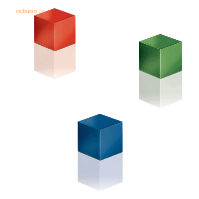 Sigel SuperDym-Magnet C5 Cube blau/rot/grün 11x11x11mm VE=3 Stück Sigel SuperDym-Magnet C5 Cube blau/rot/grün 11x11x11mm VE=3 Stück