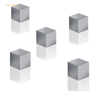 Sigel SuperDym-Magnet C5 Cube silbergrau stark 11x11x11mm VE=5 Stück Sigel SuperDym-Magnet C5 Cube silbergrau stark 11x11x11mm VE=5 Stück
