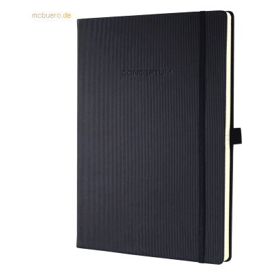 Sigel Notizbuch Conceptum A4 liniert edle Software-Oberfläche schwarz Sigel Notizbuch Conceptum A4 liniert edle Software-Oberfläche schwarz