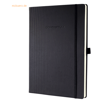 Sigel Notizbuch Conceptum Pure A4+ hardcover 97 Blatt liniert schwarz Sigel Notizbuch Conceptum Pure A4+ hardcover 97 Blatt liniert schwarz