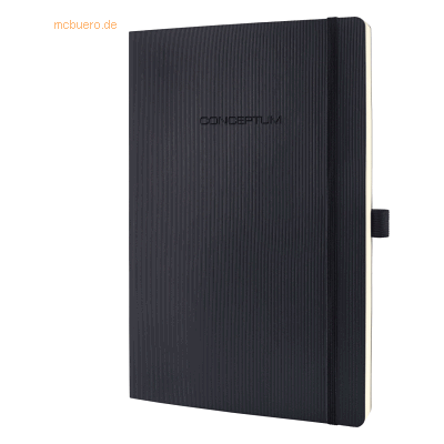 Sigel Notizbuch Conceptum A4 194 Seiten Softcover liniert 80g black Sigel Notizbuch Conceptum A4 194 Seiten Softcover liniert 80g black