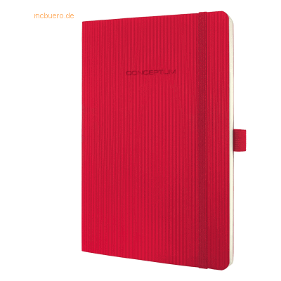 Sigel Notizbuch Conceptum A5 194 Seiten Softcover kariert 80g red Sigel Notizbuch Conceptum A5 194 Seiten Softcover kariert 80g red