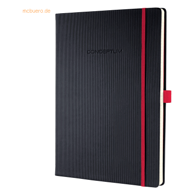 Sigel Notizbuch Conceptum A4 194 Seiten Hardcover liniert 80g/qm black Sigel Notizbuch Conceptum A4 194 Seiten Hardcover liniert 80g/qm black