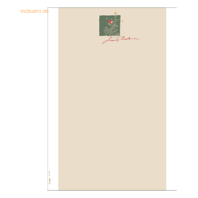 Sigel Modell Weißer Apfel Weihnachtsbriefpapier Sigel Modell Weißer Apfel Weihnachtsbriefpapier