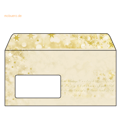 Sigel Briefumschläge Weihnachten DIN lang 90g 50 Stück Christmas Glow Sigel Briefumschläge Weihnachten DIN lang 90g 50 Stück Christmas Glow