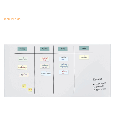 Sigel Glas-Whiteboard Artverum 200x100cm matt super-weiß Sigel Glas-Whiteboard Artverum 200x100cm matt super-weiß