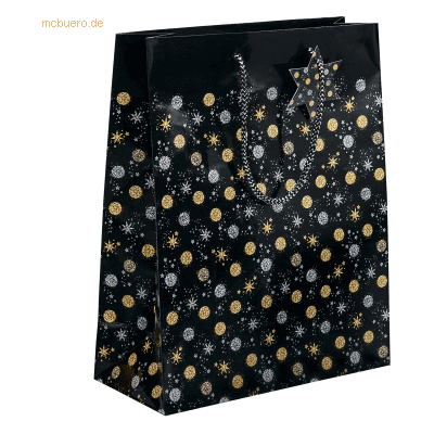 5 x Sigel Weihnachts-Geschenktasche Large Stardust 260x330x120mm 5 x Sigel Weihnachts-Geschenktasche Large Stardust 260x330x120mm