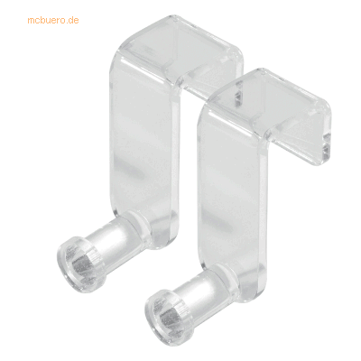 Sigel Flipchart-Haken für meet up Boards Acryl transparent VE=2 Stück Sigel Flipchart-Haken für meet up Boards Acryl transparent VE=2 Stück