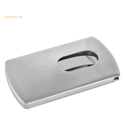 Sigel Visitenkarten-Etui Snap Edelstahl für 12 Karten bis Größe 91x57m Sigel Visitenkarten-Etui Snap Edelstahl für 12 Karten bis Größe 91x57m