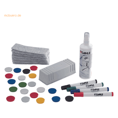 Dahle Wandtafel-Starter-Set mit Magneten und Reinigungszubehör Dahle Wandtafel-Starter-Set mit Magneten und Reinigungszubehör
