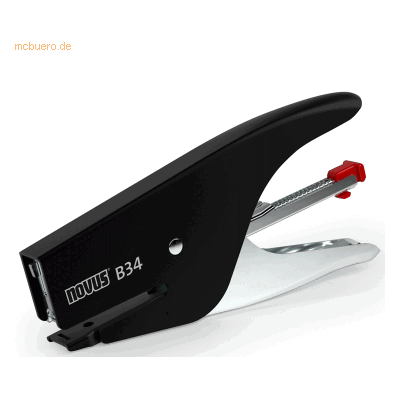 Novus Heftzange B34 15 Blatt 40mm schwarz Novus Heftzange B34 15 Blatt 40mm schwarz