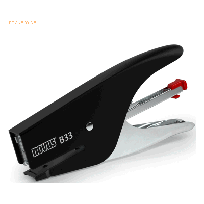 Novus Heftzange B33 15 Blatt 40mm schwarz Novus Heftzange B33 15 Blatt 40mm schwarz
